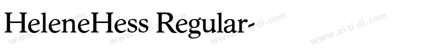 HeleneHess Regular字体转换